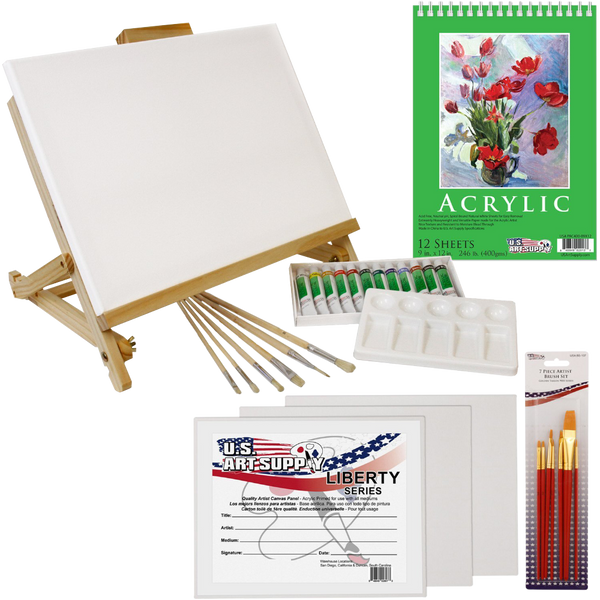Acrylic painting table easel set