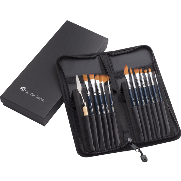 Piece versatile paint brush set the perfect mix of quality and variety for hobbyists and aspiring artists
